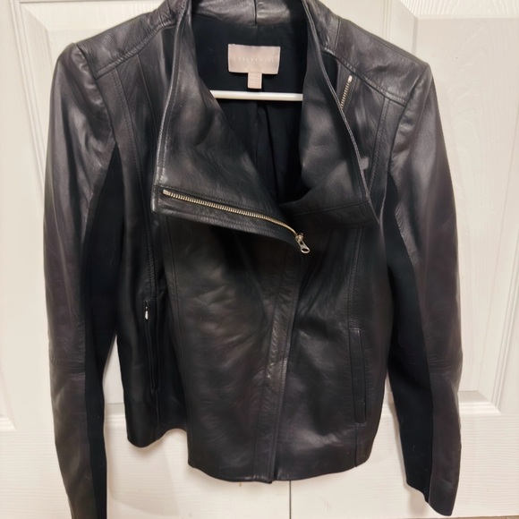 Women's Genuine Black Leather Jacket - Picture 3 of 4